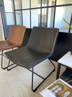 Sillón Vintage Negro Base Negra - RT125/N - TRIBECA