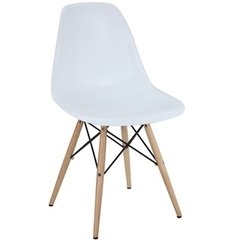 Silla Eames Pata de Madera Blanca PC-016/BW