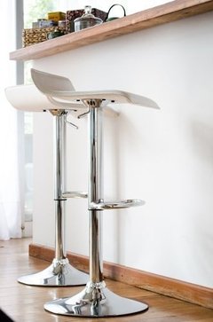 RT-106 Banqueta Ecocuero Blanca - comprar online