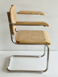 Silla Cesca Natural Con Apoya Brazos - CB-11A/NT