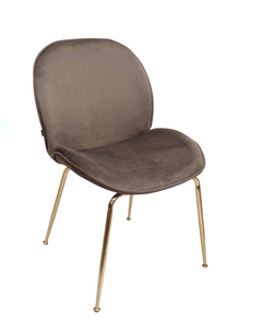 Silla Beetle Gris Claro Base Dorada S-28/GC