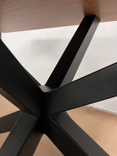 Mesa Mathias Natural Base Negra 180 - DT-2215/MG - TRIBECA