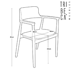 Sillón Kohsamui Madera Teka - MLIA26 - comprar online