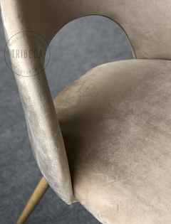Silla Myra Beige Pana Base Natural - S-35M/BE-T en internet