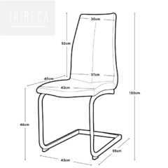 Silla Bea Ecocuero Gamuzado Gris (Beige) - DC8220GEC - comprar online