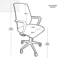 Silla Oaklan Negra - M4001/BK en internet