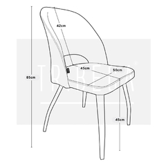 Silla Lotus Gris Claro Pana Base Natural - 834/GC-T - comprar online