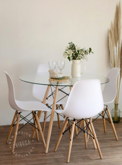 Silla Eames Pata de Madera Blanca PC-016/BW - tienda online