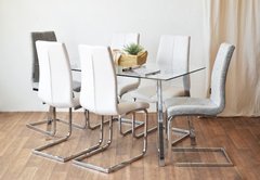 Imagen de SILLA BEA ECOCUERO BLANCA - DC8220/B