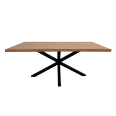 Mesa Mathias Natural Base Negra 180 - DT-2215/MG