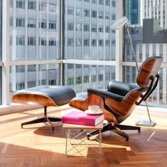 Sillón Miller con Ottomano Rosewood Black EC-015/N