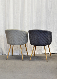 Silla Olive Gris Oscuro Pana - S-25M/GO-T - tienda online