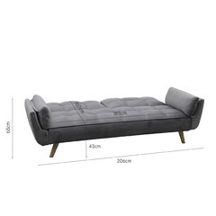 SOFÁ BED OSLO GRIS CLARO PANA OSLO-U/LG - comprar online