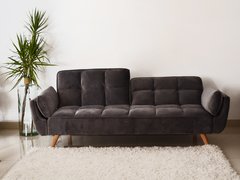 SOFÁ BED OSLO GRIS OSCURO PANA OSLO-U/DG