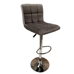 Banqueta Capitone Pana Gris Oscuro - RT-1055/GO