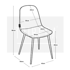 Silla Albis Gris Claro Pana S-02/GC - comprar online