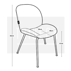 Silla Beetle Beige Claro S-27N/BE - comprar online