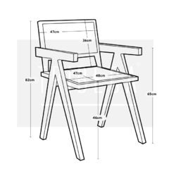 Silla Jeanneret Clear Varnish - K692R/CV - comprar online