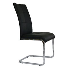 Silla Jenna negra ecocuero DC899/N