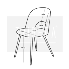 Silla Myra Verde Oscuro Pana Base Negra - S-35N/VO-T en internet