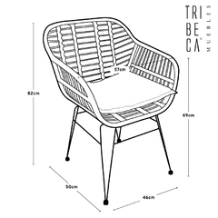 Silla ToscanA Full Black S075/FBK - comprar online