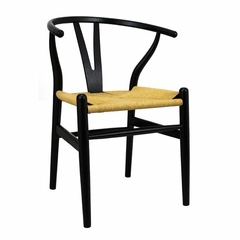 Silla Wishbone black Kraft W001BK