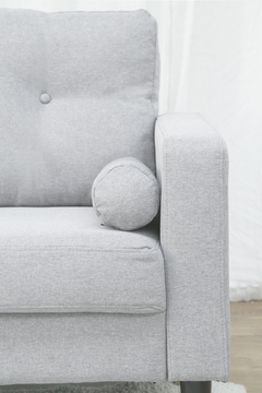 SOFA BOYD GRIS CLARO BASE NEGRA BOYD/GC - tienda online