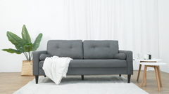 SOFA BOYD GRIS OSCURO BASE NEGRA BOYD/GO - comprar online