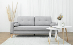 SOFÁ BRETT GRIS CLARO BASE MADERA BRETT/GC - comprar online