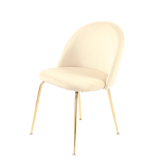 Silla Sybil Beige Base Dorada DC608BE