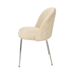 Silla Sybil Beige Base Cromo DC608-C/BE - TRIBECA