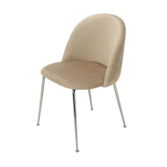 Silla Sybil Taupe Base Cromo DC608-C/TA