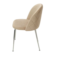 Silla Sybil Taupe Base Cromo DC608-C/TA - TRIBECA
