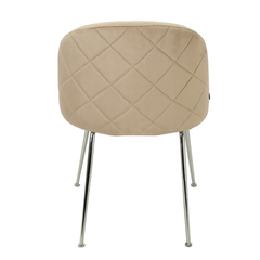 Imagen de Silla Sybil Taupe Base Cromo DC608-C/TA