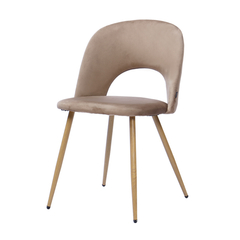 Silla Myra Taupe Pana Base Natural - S-35M/TA-T