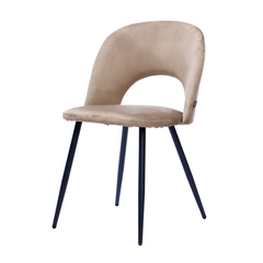 Silla Myra Taupe Pana Base Negra - S-35N/TA-T