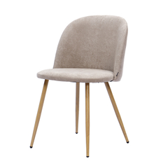 Silla Thea Middle Brown Chenille Base Natural - DC1752MBR