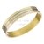Par de Alianzas de Oro 18kt ALO0032 Triple Cinta Tricolor Encamisada 8 Gramos