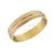 Par de Alianzas de Oro 18kt ALO0035 Italiana Facetada Gotita 4 Gramos