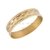 Par de Alianzas de Oro 18kt ALO0034 Cinta Facetada Rombito 3 Gramos