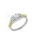Anillo Plata y Oro con piedras