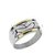 Anillo parís borde Oro Plata y Oro