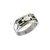 Anillo rosario borde Oro Plata y Oro