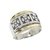 Anillo tréboles de la suerte xancho borde Oro Plata y Oro