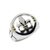 Anillo sello Flor de lis calada Plata y Oro