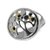 Anillo sello arbol de la vida calado grande Plata y Oro