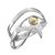 Anillo ojo de Horus calado Plata y Oro