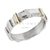 Anillo cinta rosario Plata y Oro