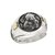 Anillo sello Angel de la guarda Plata y Oro