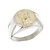 Anillo sello San Expedito frente Oro Plata y Oro